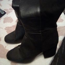 Black Tall Boots Size 9