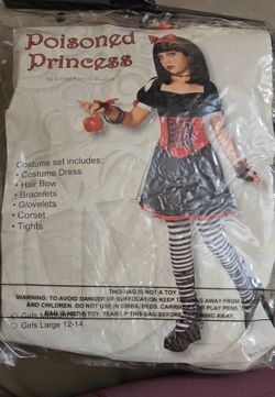 Poisoned Princess Girls Halloween Costume Set