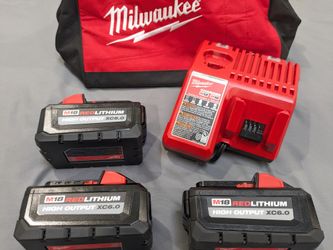 M18 Milwaukee XC 6.0 HIGH OUTPUT 3 Pack Starter Kit 