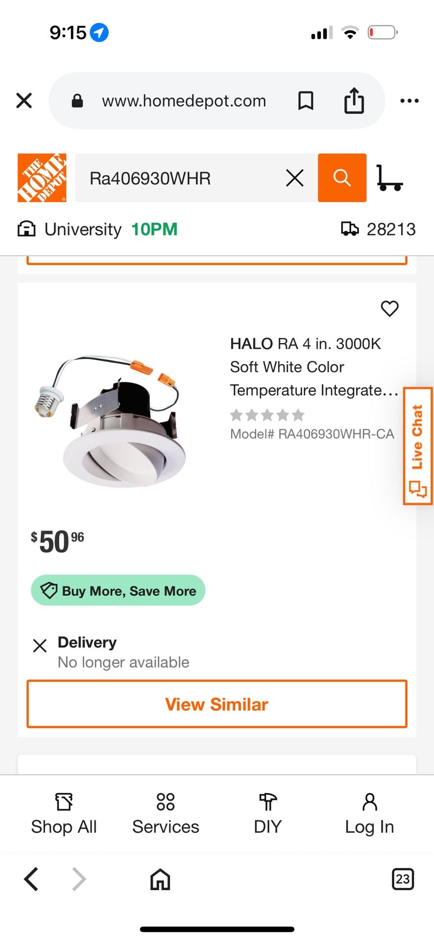Halo Tilt Ceiling Light