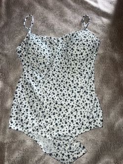 Floral Bodysuit with Spaghetti Straps