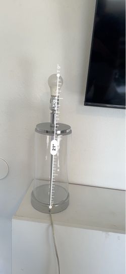 Modern Glass Cylinder Table Lamp