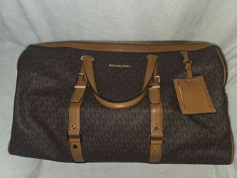 Michael Kors Bedford Legacy XL Weekender Duffel Travel Bag Brown/Acorn