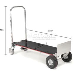 Magliner® Gemini XL XLSP 2-in-1 Convertible Hand Truck with Deck - Pneumatic Wheels