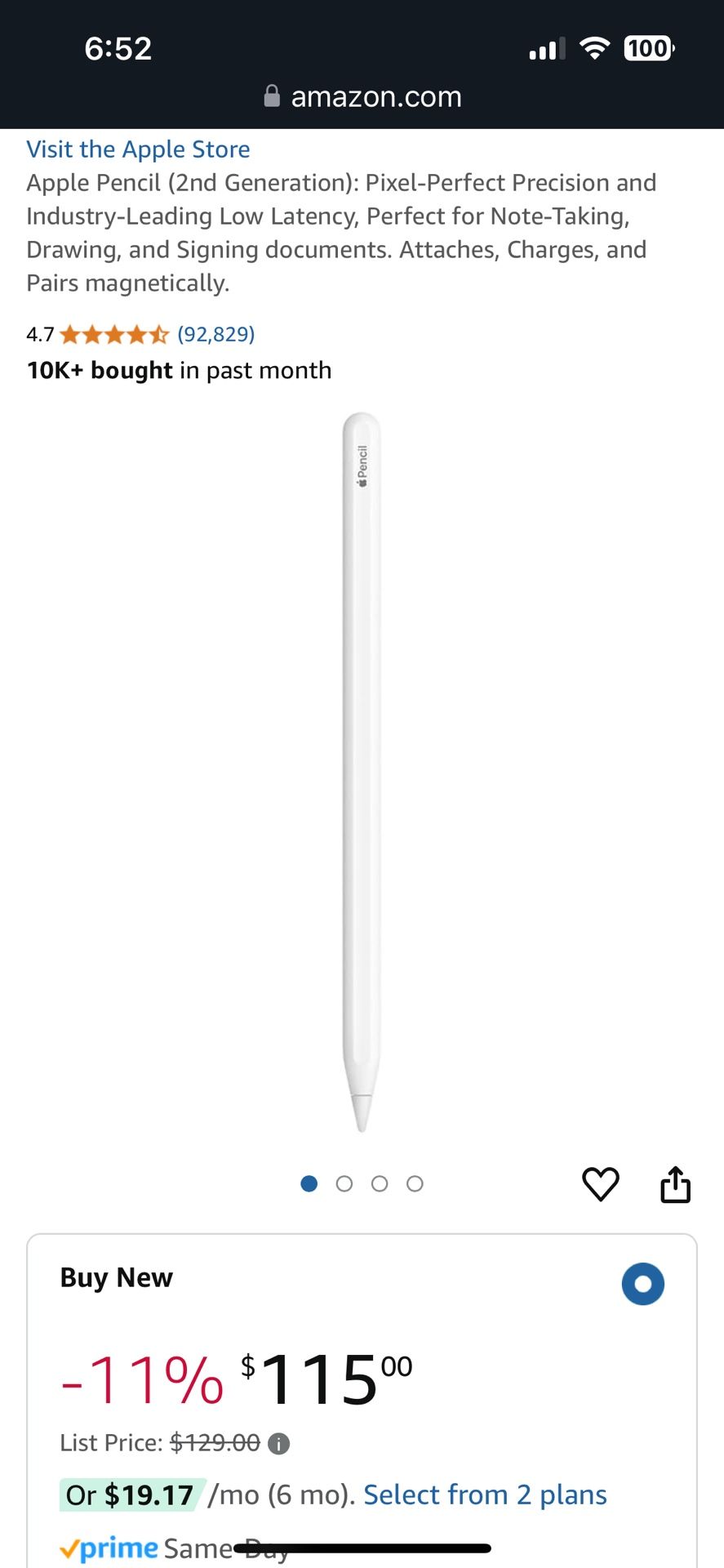 Apple Pencil - 2nd Generation