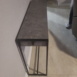 Grey N Black Table 47 Inches Wide 29 1/2 Height