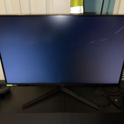 LG 27GP850-B 27” UltraGear QHD 1440p 144Hz Nano IPS Monitor Nvidia G-Sync (cracked screen)