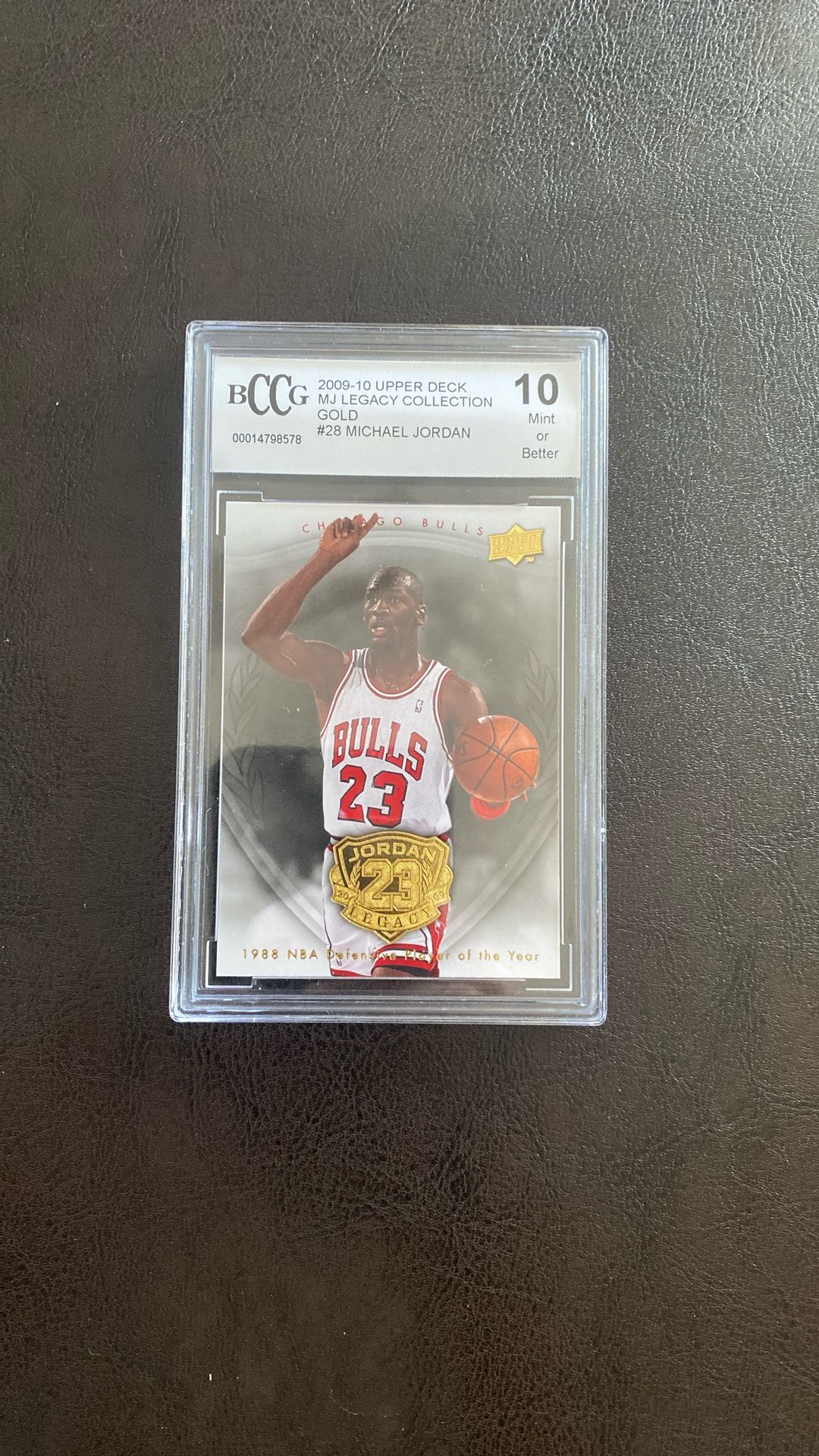 BCCG 2009-10 Upper Deck MJ Legacy Collection Gold #28 Michael Jordan 10 Mint or Better