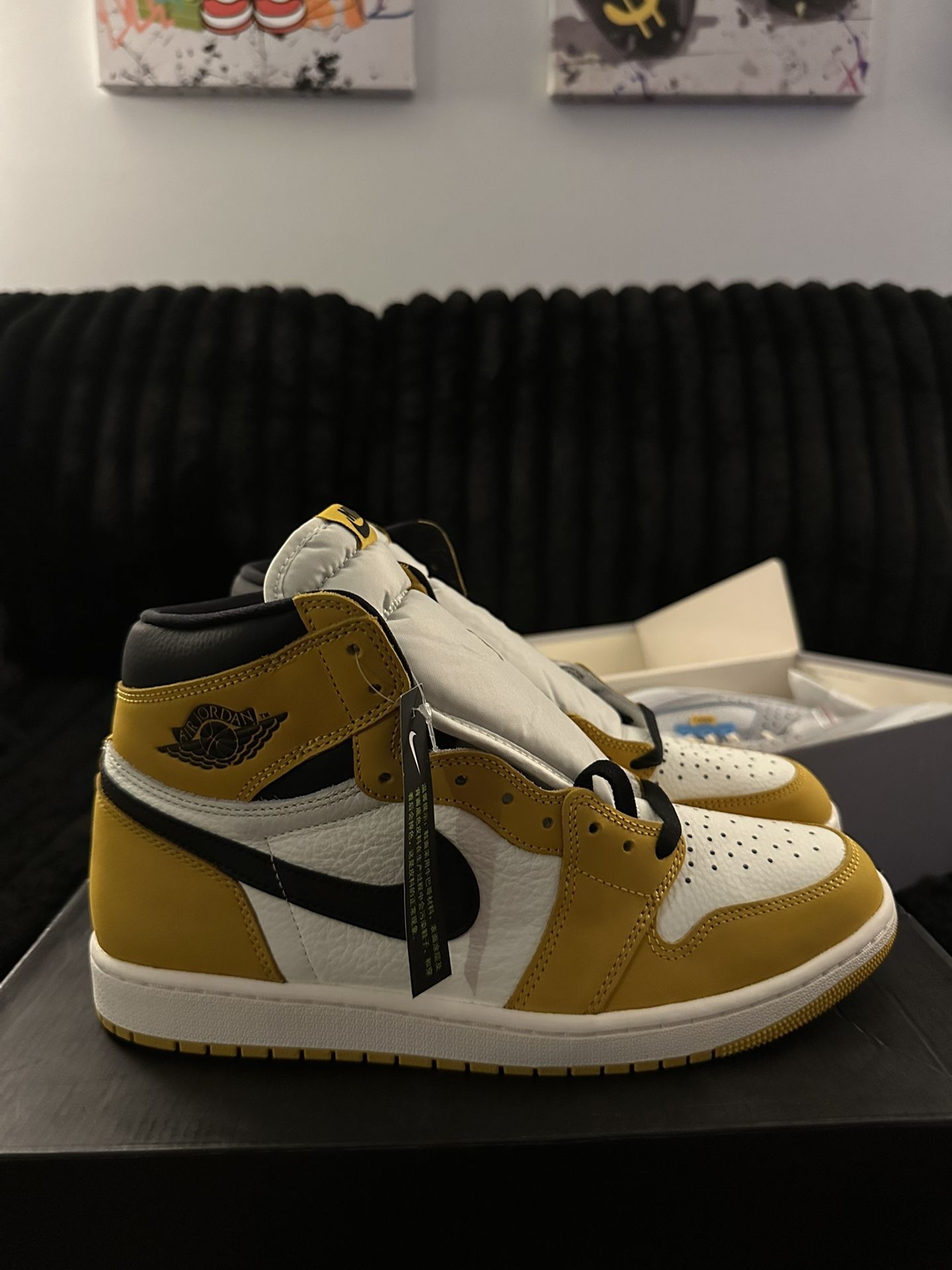 Jordan 1 Yellow Orchards