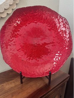 Beautiful, red heavy decorative piece