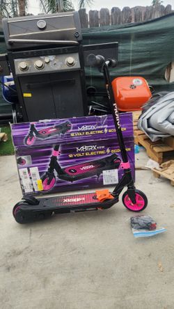 M8TRX Pink 12V Electric Scooter for Kids Ages 6-12, Powered E-Scooter with Speeds of 8 MPH