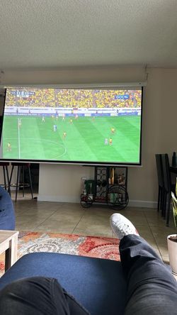 Electronic motorized Projection Screen 106”