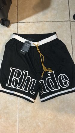 Rhude boy black shorts