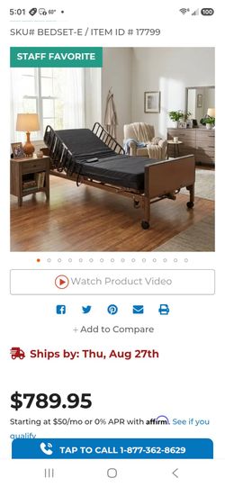 Full Electric Hospital Bed with Mattress