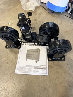 New never used set of caster wheels