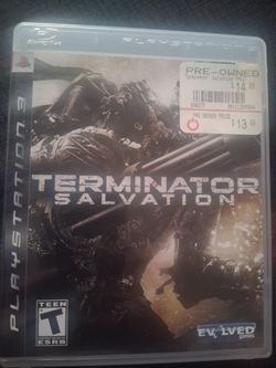 Playstation 3 TERMINATOR SALVATION Adult owned