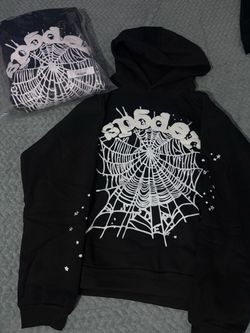 Black n white sp5der hoodies