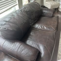 Leather Couch Set