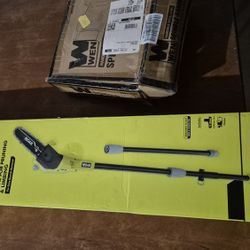 Ryobi Pole Saw With extender eighteen volt tool only