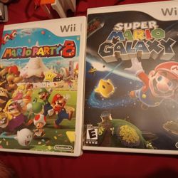 Mario Party 8 And Super Mario Galaxy Wii