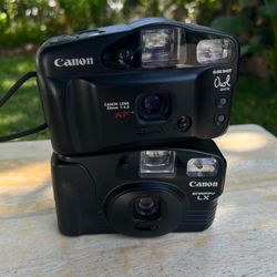 Canon Sure Shot and Snappy 35mm Point and Shoot Film Camera