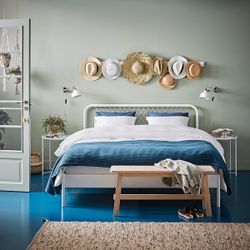 White Metal Twin Bed Frame IKEA
