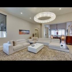 4 Piece Modular Sofa Set with accent table