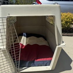 XL Dog Crate With Sunbrella Bed