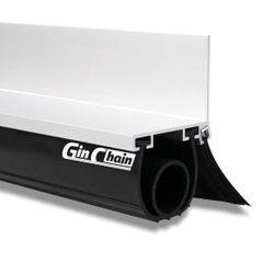 Garage Door Seals, Heavy-Duty U+O Shape Bottom Rubber with Aluminum Track Retainer Base + 5cm Brush Combination Kit, Universal Garage Door Weather Str