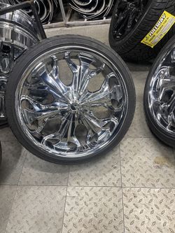 20” Wheels Rims Tires Chrome