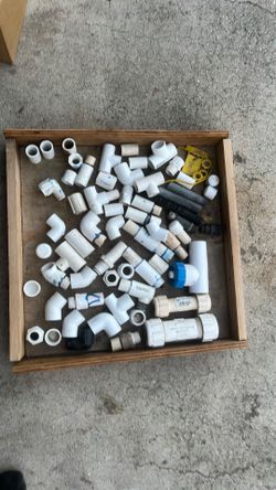 45 pvc. Couplings etc.