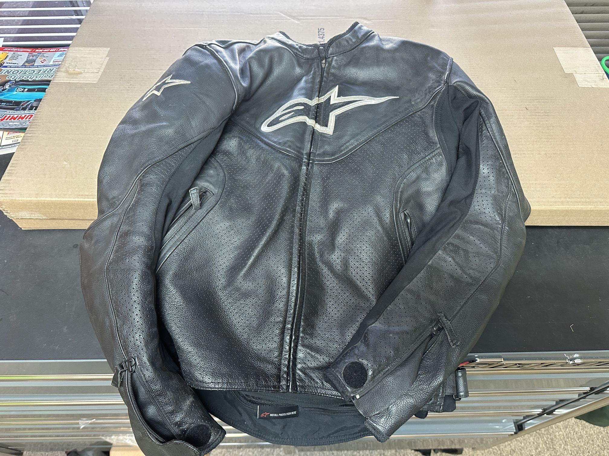 Alpinestars Leather Jacket Size 42