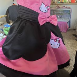 Vestido De Hello Kitty 1 Año Tipo Quinceañera