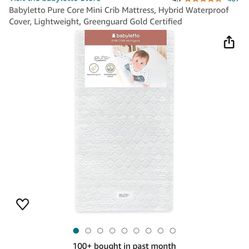 Babyleto Pure Core Mini Crib Mattress- NEW in box!