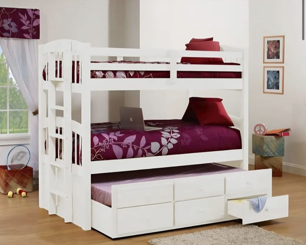Micah White Finish Twin/Twin Bunk Bed & Trundle
ACME$10 Down Payment And Financing Available