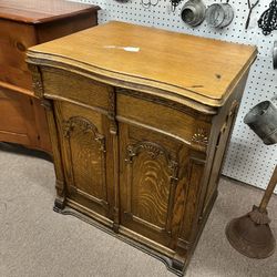 Antique Oak Sewing Cabinet