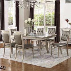 7 Pc Dining Table Set 