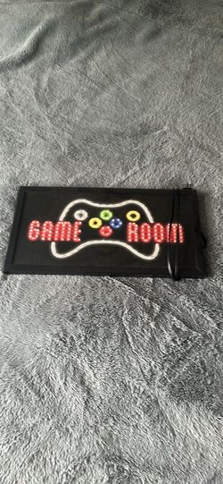 LED “GAME ROOM” sign