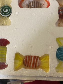 Avon Collection 6 Piece Glass Candy Set