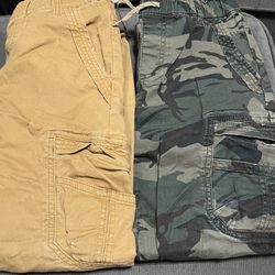 Two Boys Cargo Pants Size 12 For $14