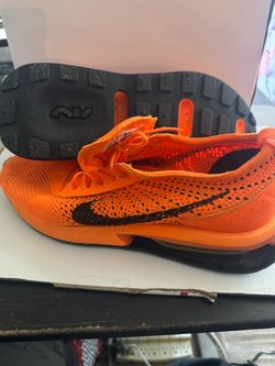 Size 12- Nike Air Max Flyknit Racer Total Orange Black