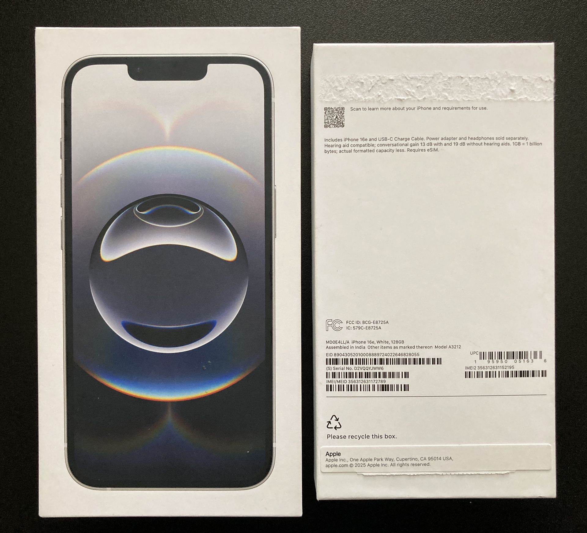 Apple iPhone 16e Box
