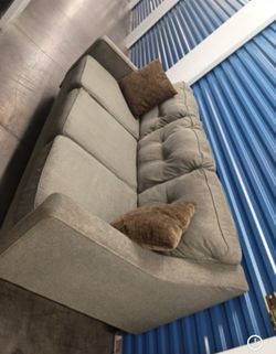 Comfy Grey Couch (free delivery)
