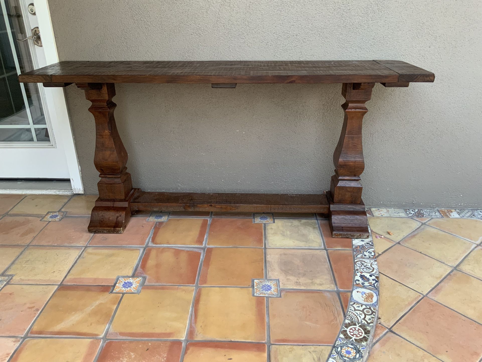Austin Rustic Brown Console Table 
