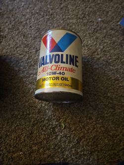 2 Vintage Oil Cans – Valvoline Motor Oil & Castrol Dexron II – Metal Cans