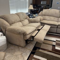 Reclining Loveseat And Matching Sofa