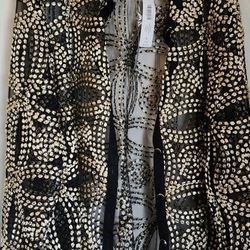Fancy Party Jacket By Chico's, Size 4 But Fits M Or L