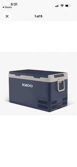 Igloo ICF 80 DZ Electric Cooler Fridge Freezer 83QT Dual Zone NEW AC/DC