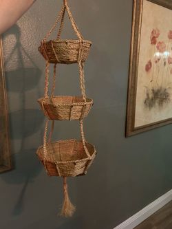 Woven Hanging Fruit Basket