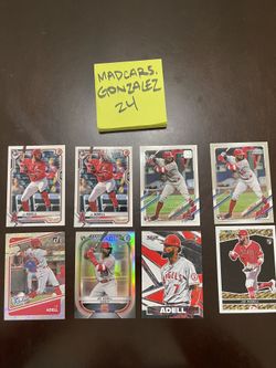 Jo Adell RC Lot of 8 2021 Bowman Chrome & Topps Chrome Inserts Rookie LA Angels